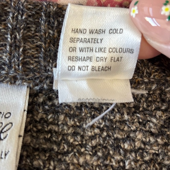 VTG 90s Maglificio Florence men’s XXL Patchwork Wool Blend Sweater Italy Made - Picture 6 of 9